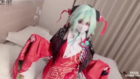 白虎嫩穴少萝『小欣奈』少司缘COS被操，一线天馒头粉屄 嗲声嗲气 每一下都被插的好深 直达花心！